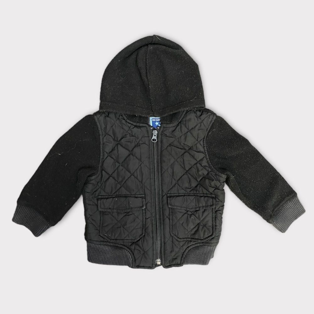 𝅺old NAVY | Black Baby Sweater With Hood